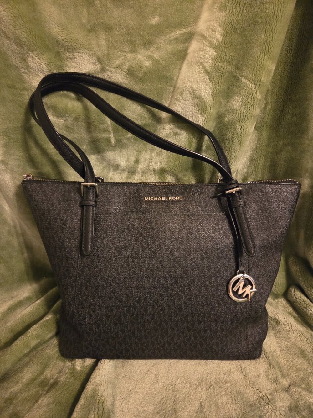 MICHAEL KORS Black Logo Tote